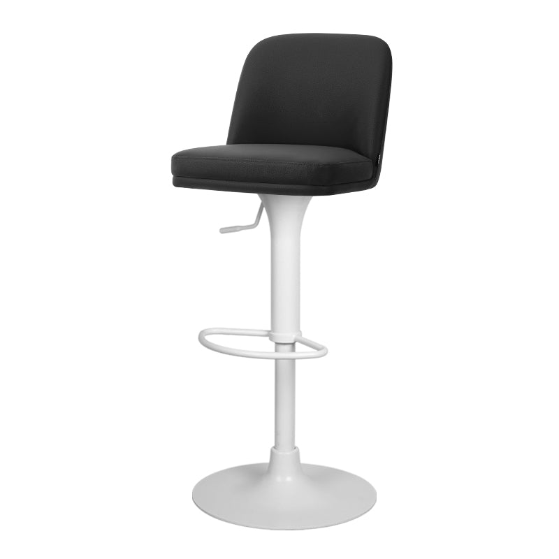 Heduedmobel Meimei PU Leather HD-7766 bar chair with cushioned seat and backrest, modern design in black upholstery.