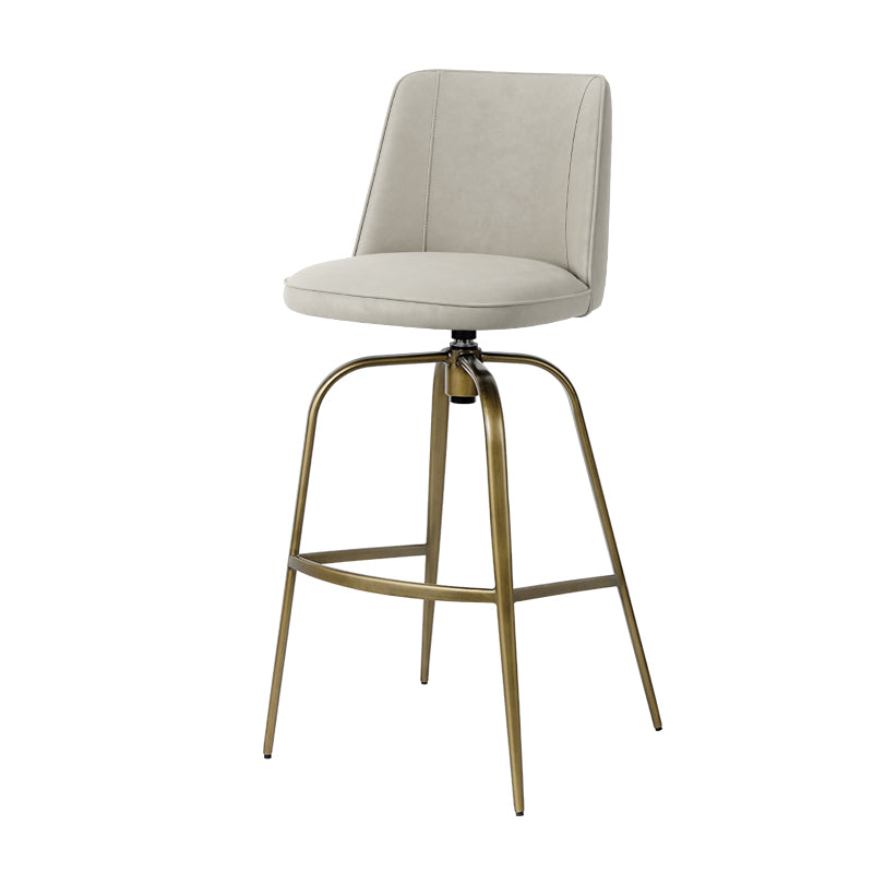 Meibao PU leather bar chair HD-7678 with modern design, black upholstery and wooden legs, suitable for bar or kitchen setting.