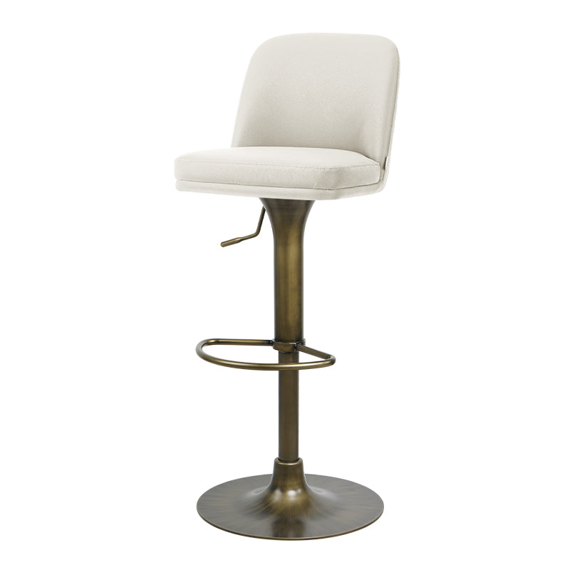 Heduedmobel Meimei PU leather bar chair with high backrest and modern design, black upholstery and sturdy metal legs