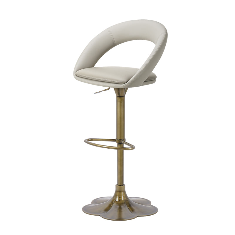 Heduedmobel HD-7732 bar chair with sleek black PU leather upholstery and modern design, showcasing a sturdy metal frame.