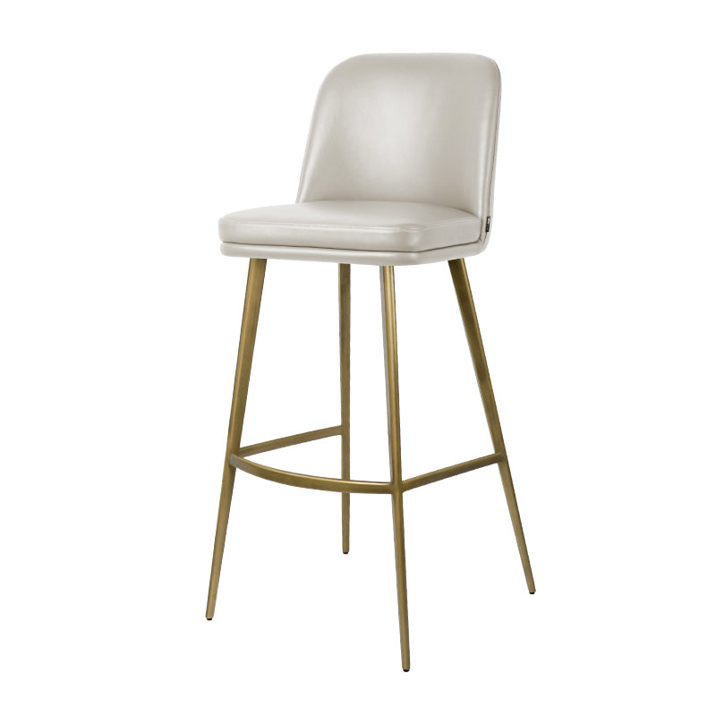 Plain-grain Cowhide HD-7721 bar chair by Heduedmobel, showcasing a sleek, modern design with a sturdy frame and cowhide upholstery.