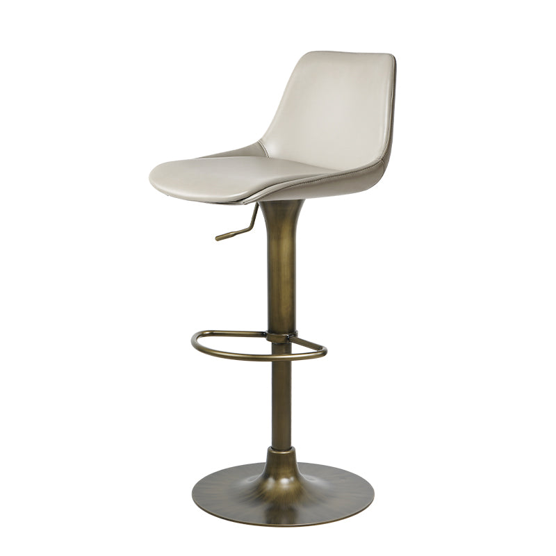 Heduedmobel Meirou PU leather bar chair HD-7719 with modern design, featuring a sleek black finish and sturdy metal legs.