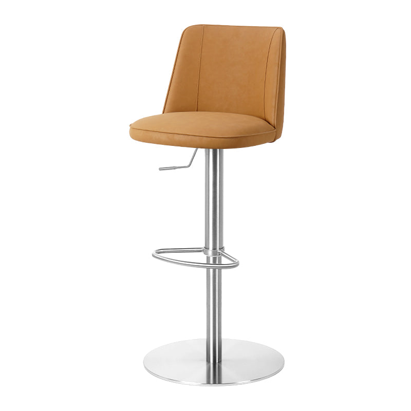 Meibao PU leather bar chair HD-7717 with padded seat and sleek design, suitable for modern bar or kitchen decor.