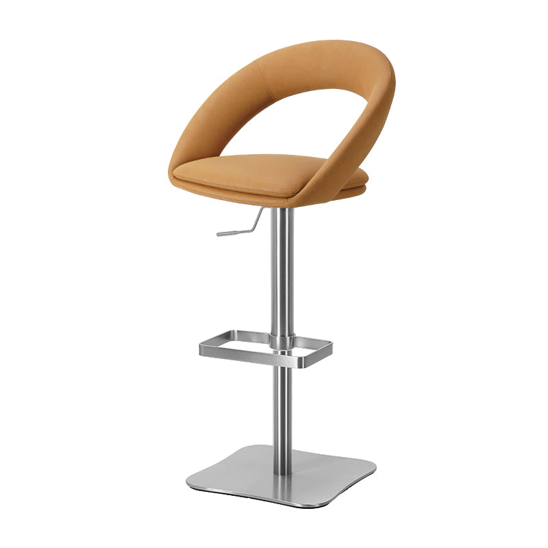 Heduedmobel PU leather bar chair HD-7729 with a sleek design and comfortable seating in a stylish setting.