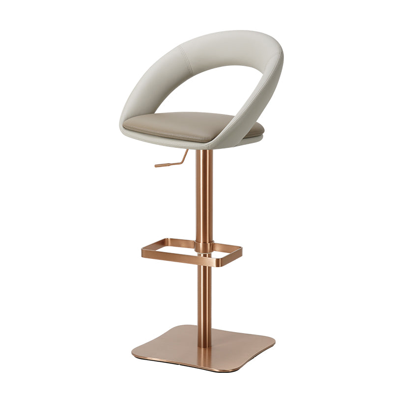 Heduedmobel Meirou PU Leather bar chair with sleek design and comfortable cushioning, shown in a modern setting.