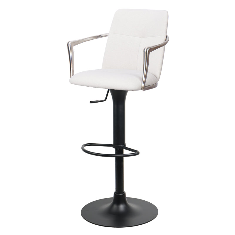 Bar chair with Mohair, Huabao PU leather, and full grain leather upholstery featuring HD-7758 design, modern and stylish.