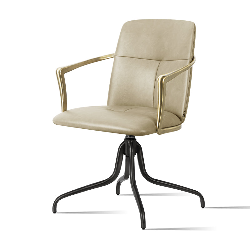 Heduedmobel leisure chair with luxurious Mohair, Huabao PU leather, and full grain leather upholstery in a modern design.