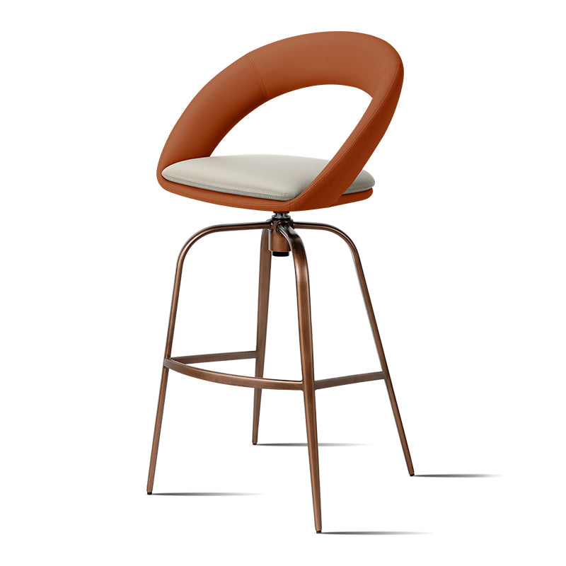 Meirou PU Leather HD-7371 bar chair in sleek design with a comfortable seat and sturdy metal legs.