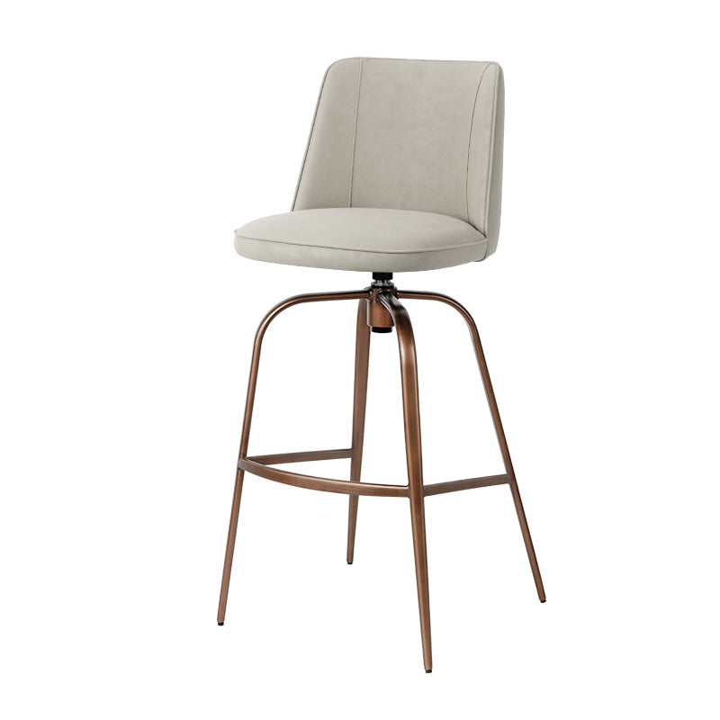 Meibao PU leather HD-7678 bar chair with modern design and sturdy metal frame, perfect for bars and kitchens.