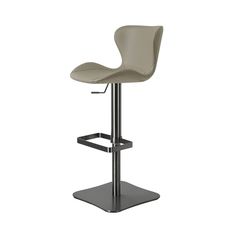 Heduedmobel Meirou PU leather bar chair HD-7667 with cushioned seat and backrest, modern design, and sturdy metal legs.