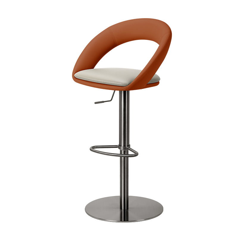 Black Meirou PU leather bar chair HD-7726 with sleek design and comfortable seating, ideal for modern interiors.