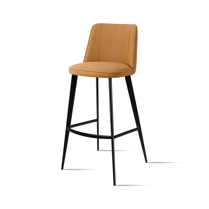 Meibao PU leather bar chair HD-7532 with modern design and sturdy metal frame, ideal for home or bar seating.
