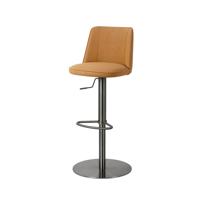 Heduedmobel Meibao PU leather bar chair HD-7533 with cushioned seat and backrest, modern black design for home or bar use