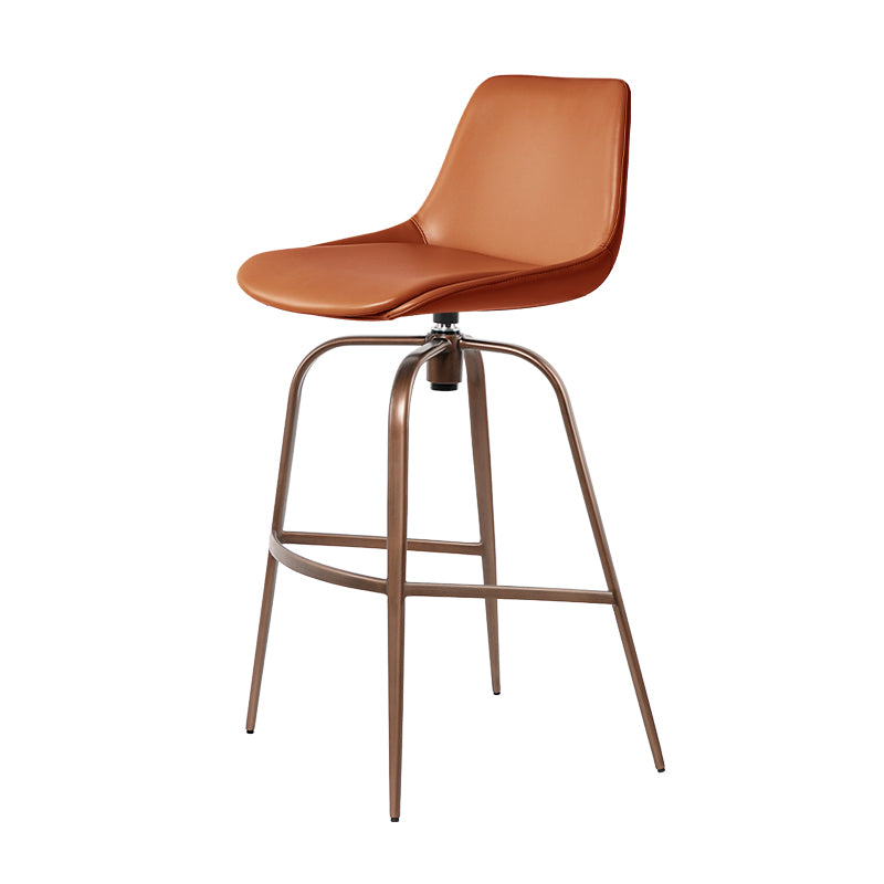 Heduedmobel HD-7723 Meirou PU leather bar chair with padded seat and curved backrest, modern design for kitchen or bar area.