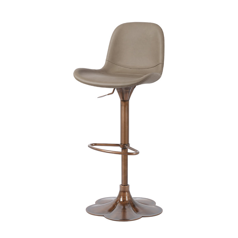 Heduedmobel store embossed cowhide bar chair HD-7587 with sleek design and comfortable seating, showcasing textured leather upholstery.