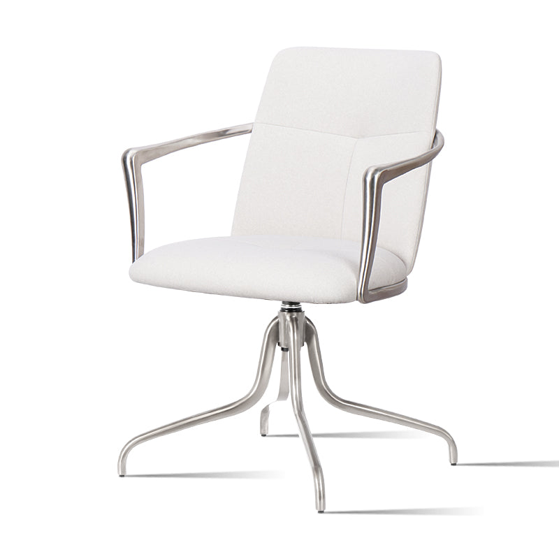 Heduedmobel leather leisure chair with Mohair, Huabao PU, and full grain leather in a modern design, showcasing plush upholstery.
