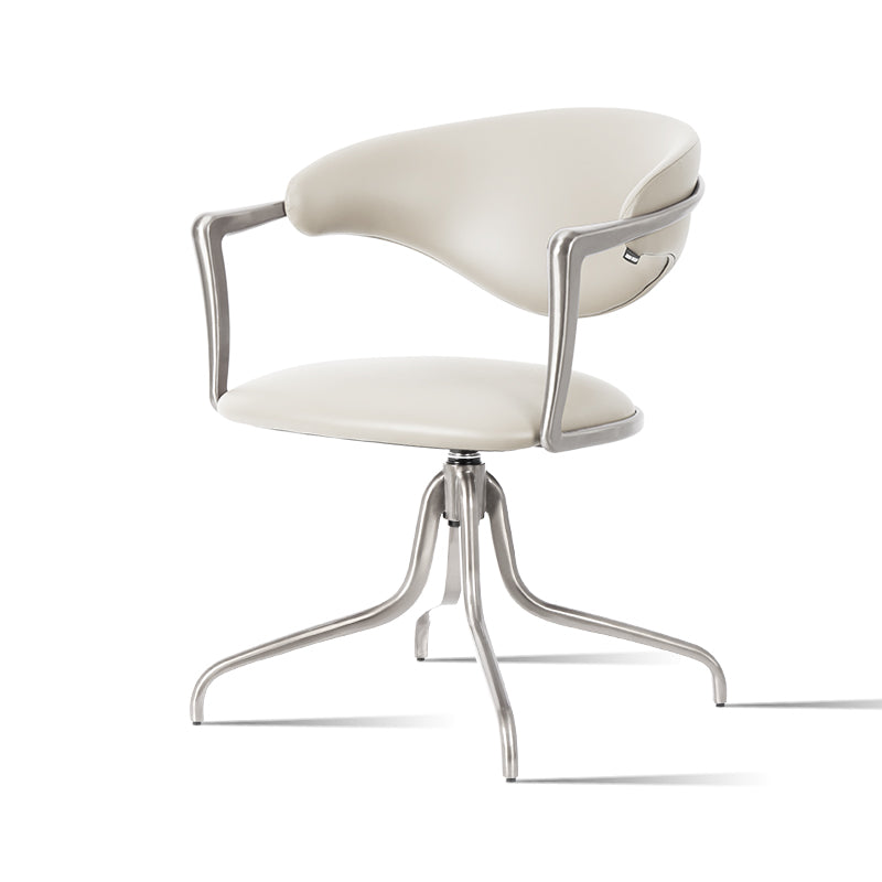 Heduedmobel store Meirou PU leather leisure chair with plain-grain cowhide design, modern and comfortable seating.