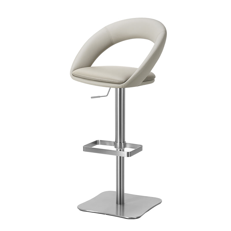 Meirou PU leather bar chair in black, featuring a sleek design and comfortable seat, by Heduedmobel.