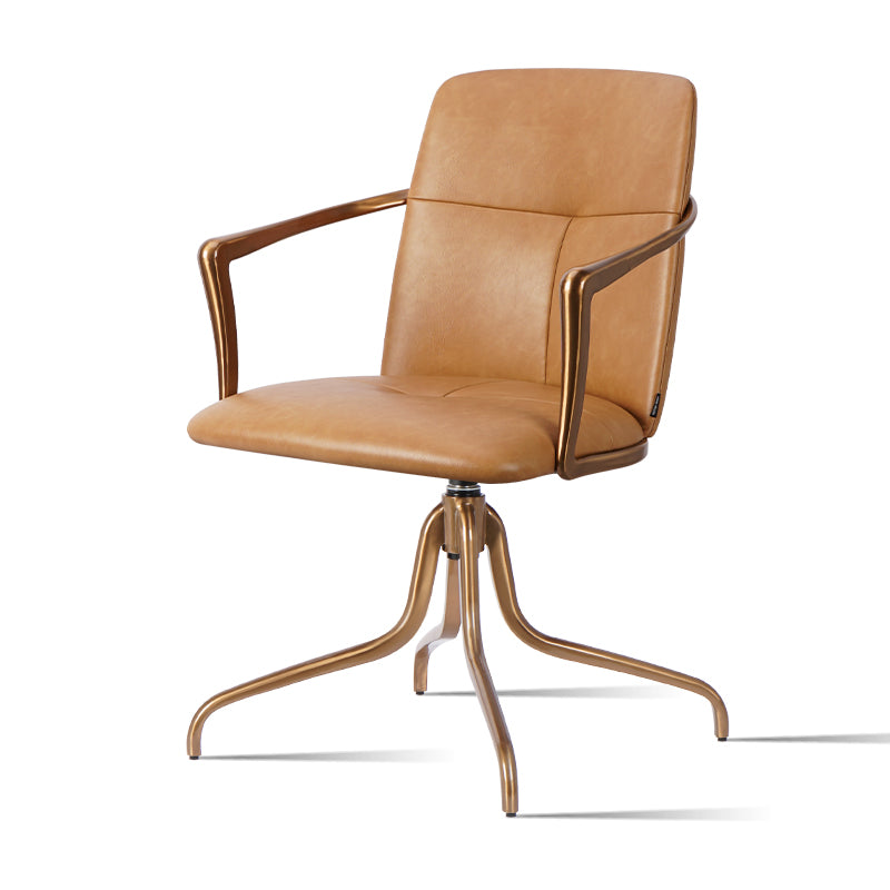 Leisure chair with Mohair, Huabao PU leather, and full grain leather upholstery in a modern design.