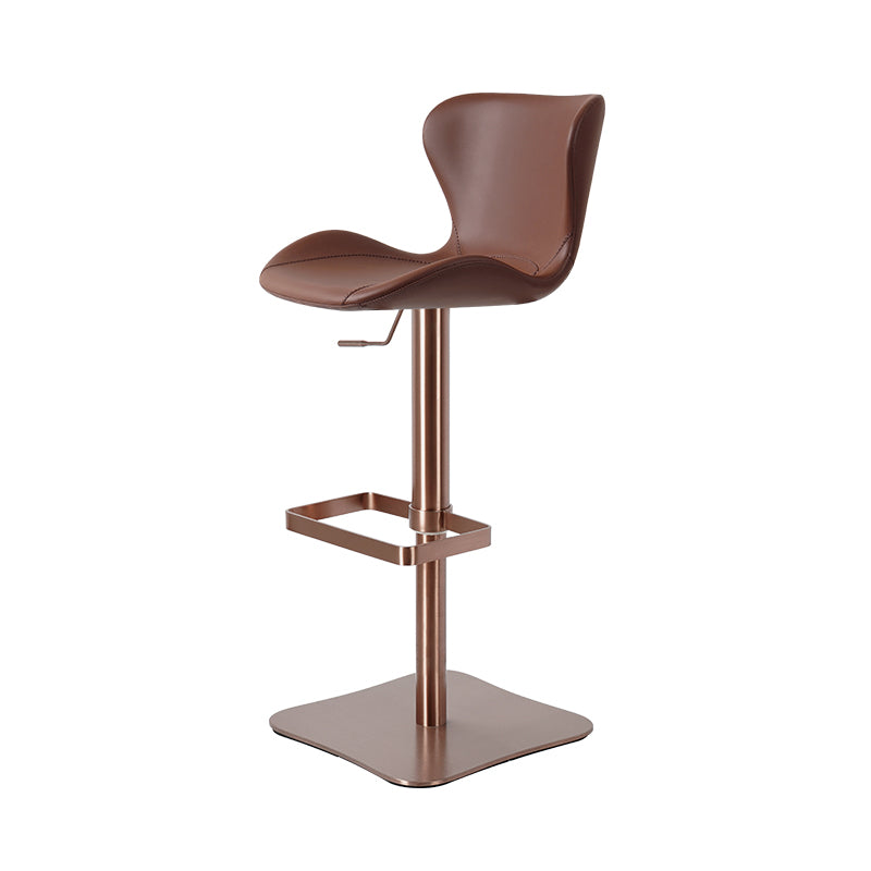 Heduedmobel Meirou PU leather bar chair HD-7667 with modern design, cushioned seat, and sturdy metal legs for bar or kitchen use.