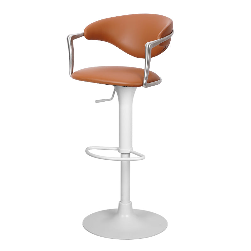 Heduedmobel bar chair in Meirou PU leather and plain-grain cowhide, featuring a sleek design and comfortable seat.