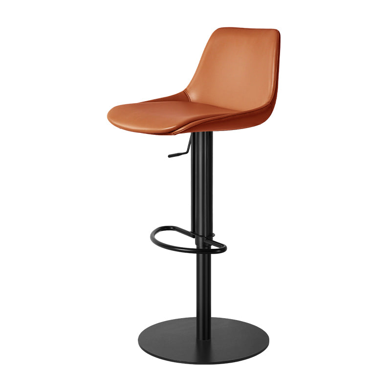 Heduedmobel Meirou PU Leather HD-7603 bar chair with modern design, black upholstered seat and sturdy metal frame.