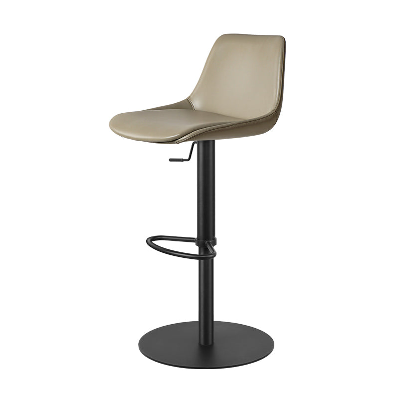 Heduedmobel Meirou PU leather bar chair HD-7603 with a sleek design, cushioned seat, and sturdy metal frame.