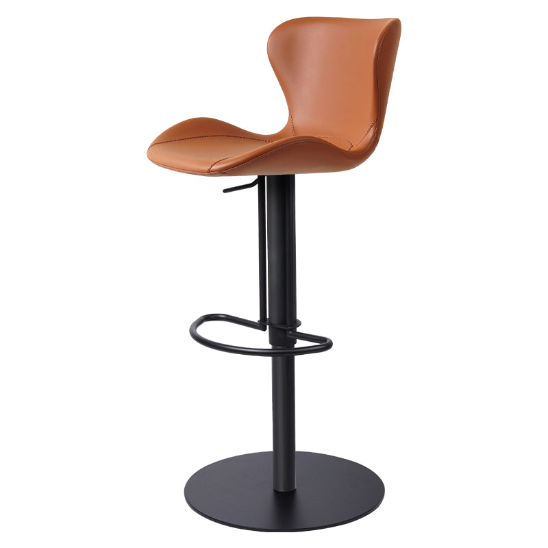 Meirou HD-7252 PU leather bar chair with a sleek design and sturdy legs, perfect for modern interiors.