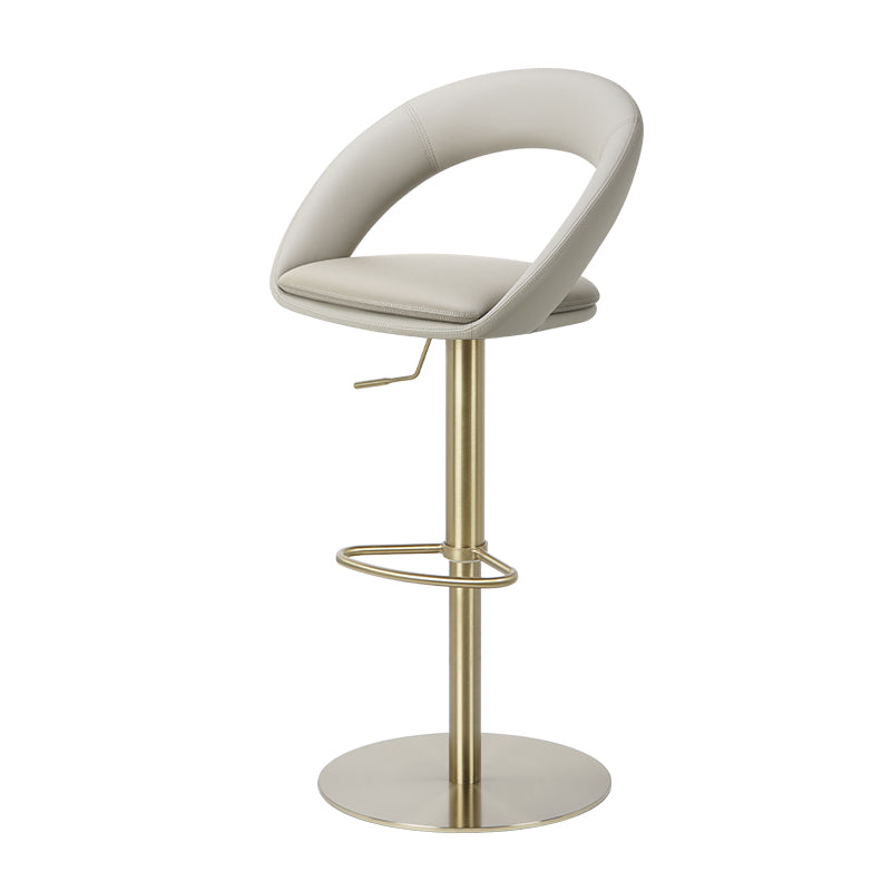 Meirou PU leather bar chair HD-7726 in sleek design with a comfortable seat and stylish chrome base.