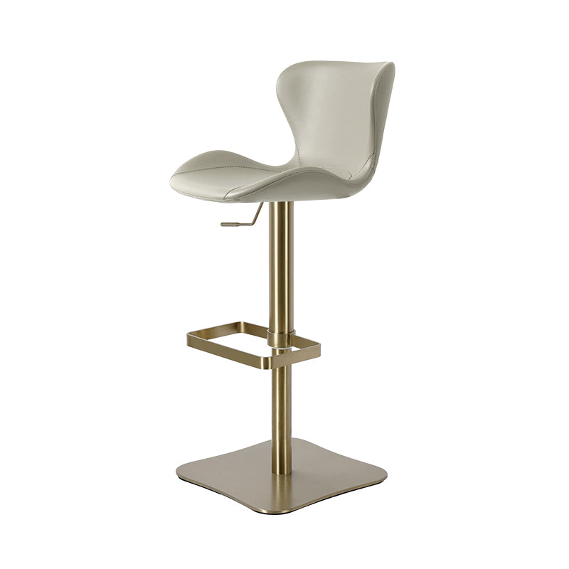 Heduedmobel Meirou PU leather bar chair with modern design and cushioned seat in a contemporary setting.