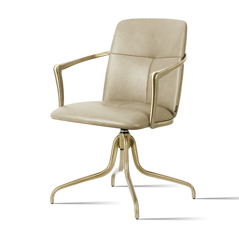 Heduedmobel leather leisure chair with Mohair, Huabao PU, and full grain leather upholstery, modern design with cushioned seat.