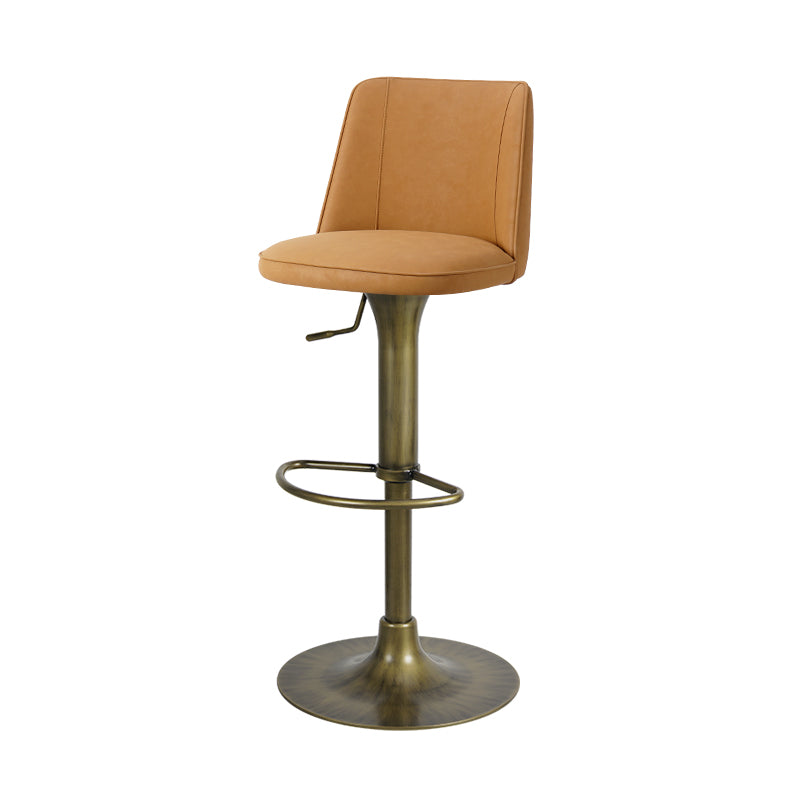 Heduedmobel Meibao PU leather bar chair HD-7676 with cushioned seat and backrest, modern design, black finish.