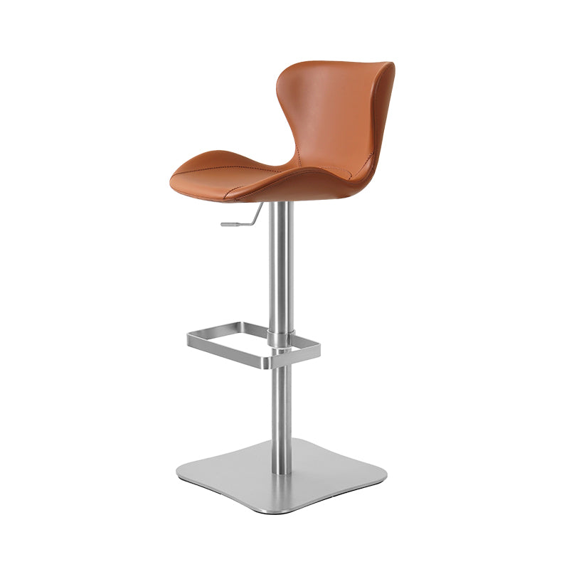 Heduedmobel Meirou PU leather bar chair HD-7667 with cushioned seat and backrest, modern design and sturdy metal frame.