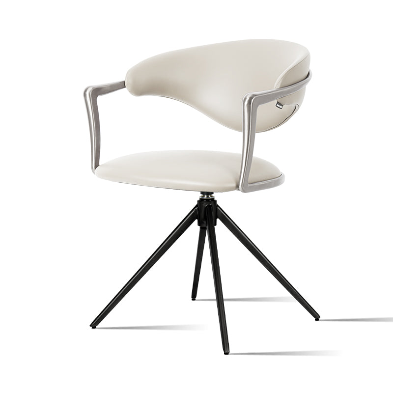 Heduedmobel HD-9117 leisure chair with plain-grain PU leather and cowhide upholstery in a modern design.