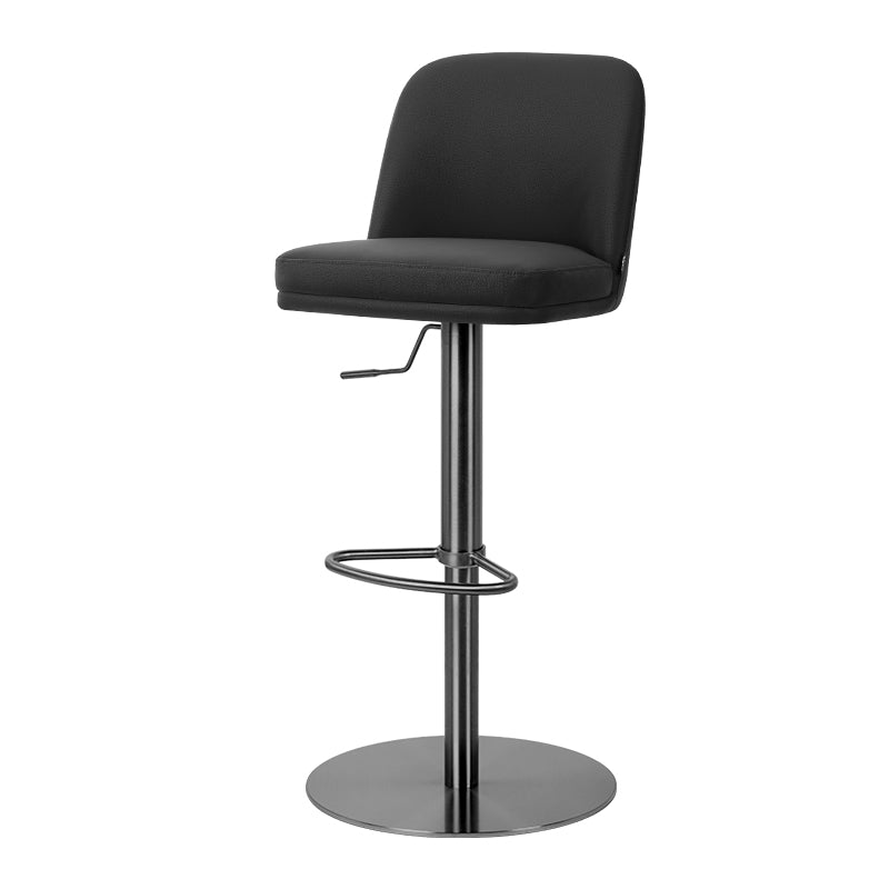 Meimei PU leather bar chair by Heduedmobel, featuring a sleek design with a cushioned seat and sturdy metal legs.