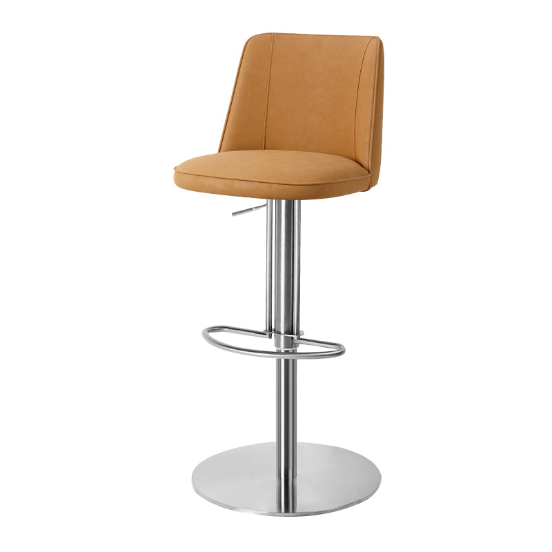 Heduedmobel Meibao PU leather bar chair HD-7717 with padded seat and backrest, modern design, black finish, in a stylish setting.