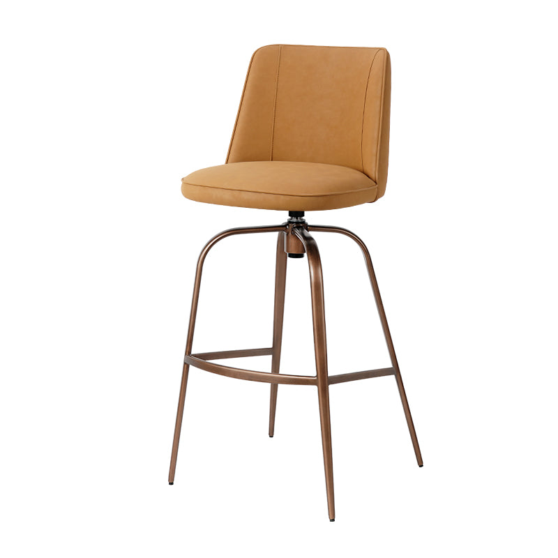 Meibao PU Leather HD-7678 bar chair in black with a cushioned seat and sleek modern design, ideal for bar or kitchen use.