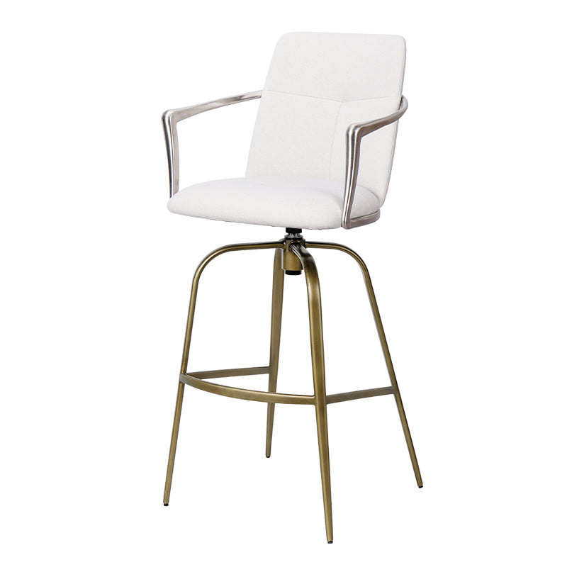Bar chair with Mohair, Huabao PU Leather, and full grain leather upholstery by Heduedmobel store, featuring a modern design.