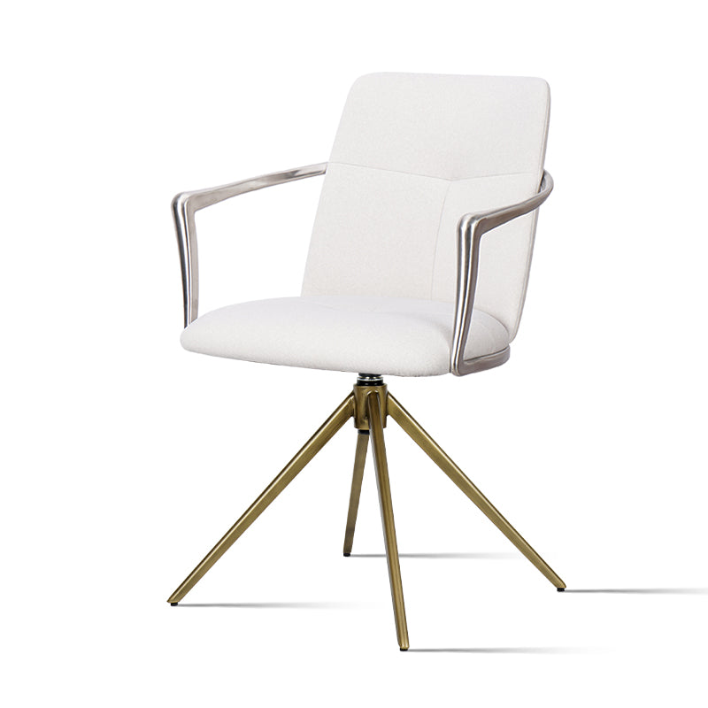 Heduedmobel leisure chair with Mohair, Huabao PU leather, and full grain leather in a modern design, shown in a cozy living room setting.