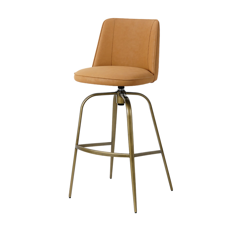 Heduedmobel Meibao PU Leather HD-7678 bar chair with a sleek black finish and modern design, featuring a padded seat and backrest.
