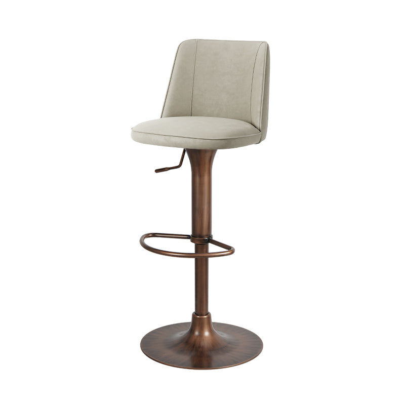 Meibao PU leather bar chair HD-7676 with cushioned seat and backrest, modern black design, sturdy metal frame, ideal for home or bar use