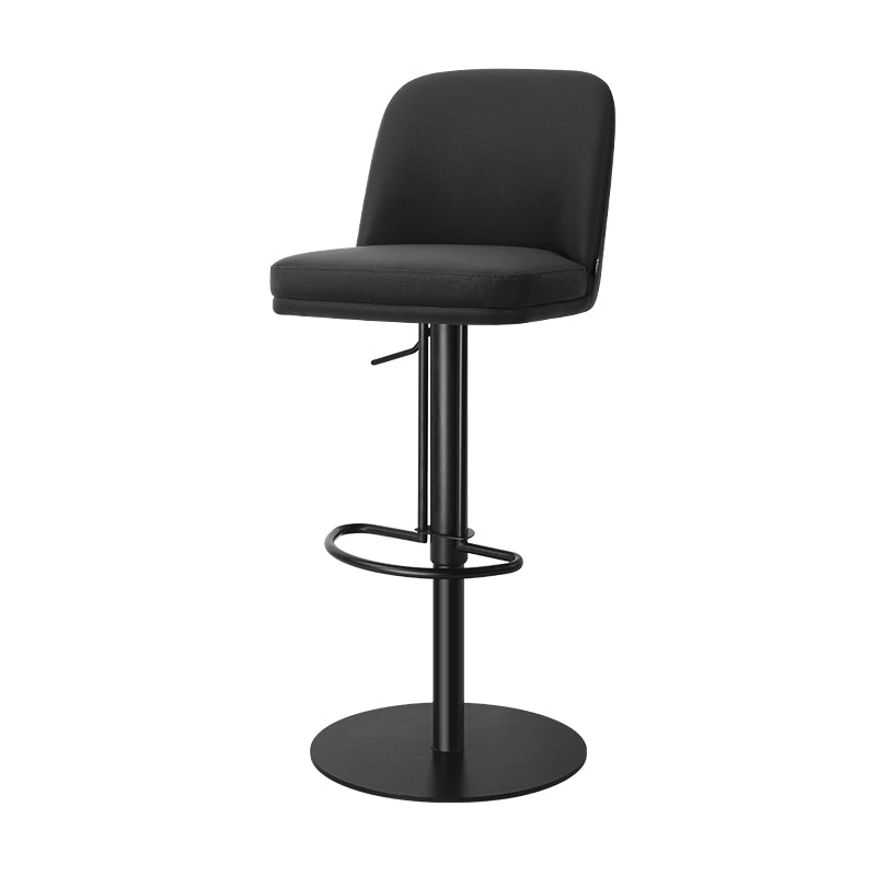 Heduedmobel Meimei PU leather bar chair with high backrest and modern design, shown in a stylish indoor setting.