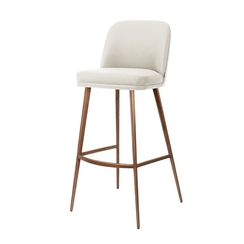 Heduedmobel Meimei PU leather bar chair with high backrest and modern design, featuring sleek black upholstery and metal frame.