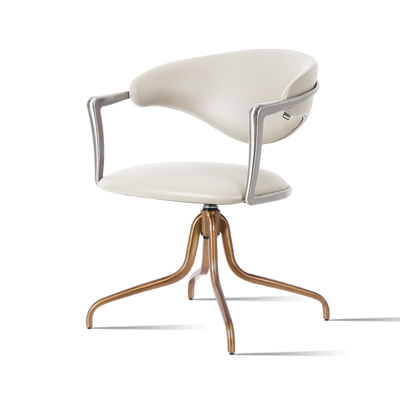 Heduedmobel leather leisure chair with plain-grain cowhide upholstery, stylish and comfortable for modern living spaces.