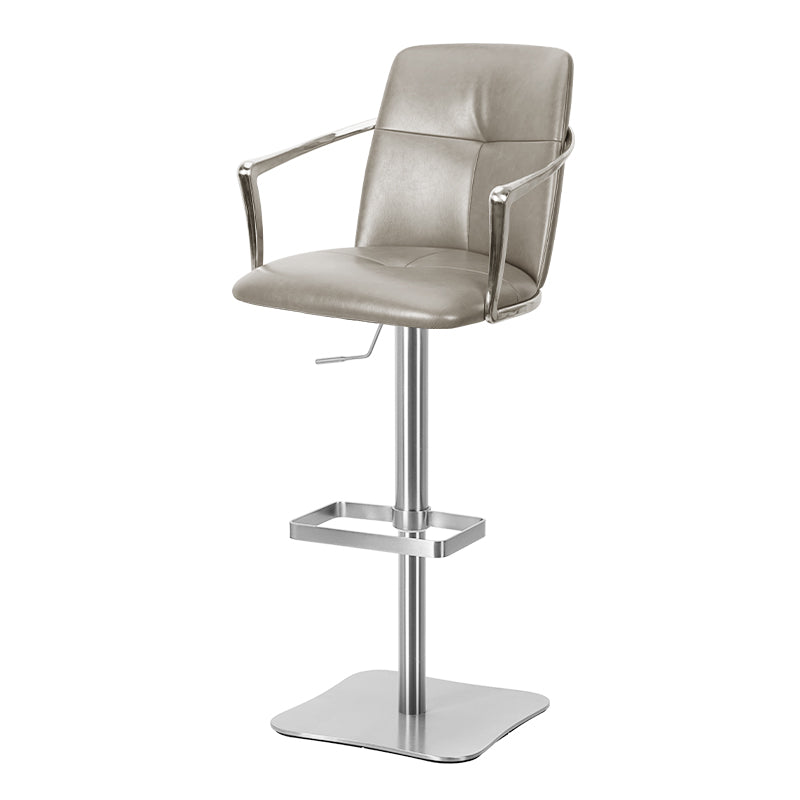 Heduedmobel store bar chair with Mohair, Huabao PU leather, and full grain leather upholstery, featuring a modern design.
