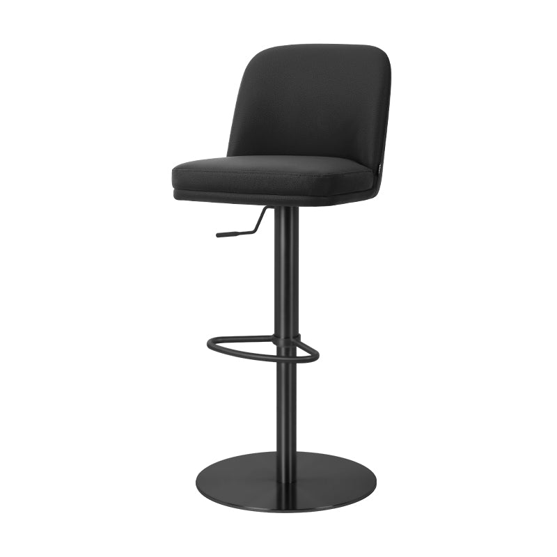 Meimei PU Leather HD-7765 bar chair by Heduedmobel with sleek black leather upholstery and modern design.