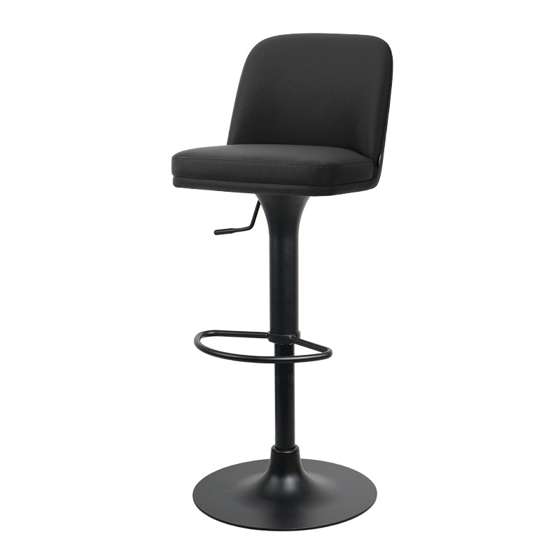 Heduedmobel Meimei PU Leather bar chair with a sleek design, cushioned seat, and sturdy metal legs for modern bar seating.