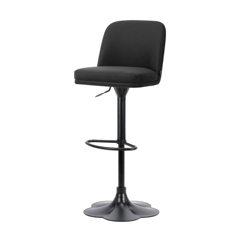Heduedmobel HD-7589 Meimei PU leather bar chair with sleek design and sturdy metal legs, shown in a modern interior setting