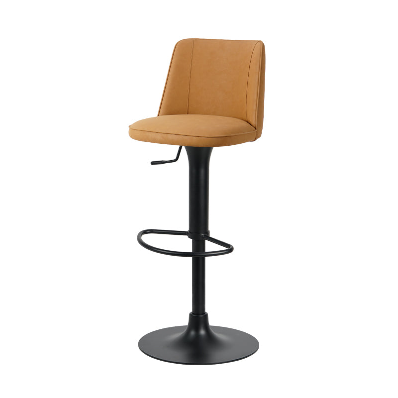 Heduedmobel Meibao PU leather bar chair HD-7676 with modern design and comfortable seat, shown from a side angle.