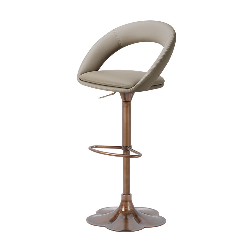 Meirou PU leather bar chair by Heduedmobel, featuring a sleek design and comfortable cushioning in a modern setting.